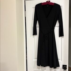 Banana Republic Elegant Black Wrap Dress